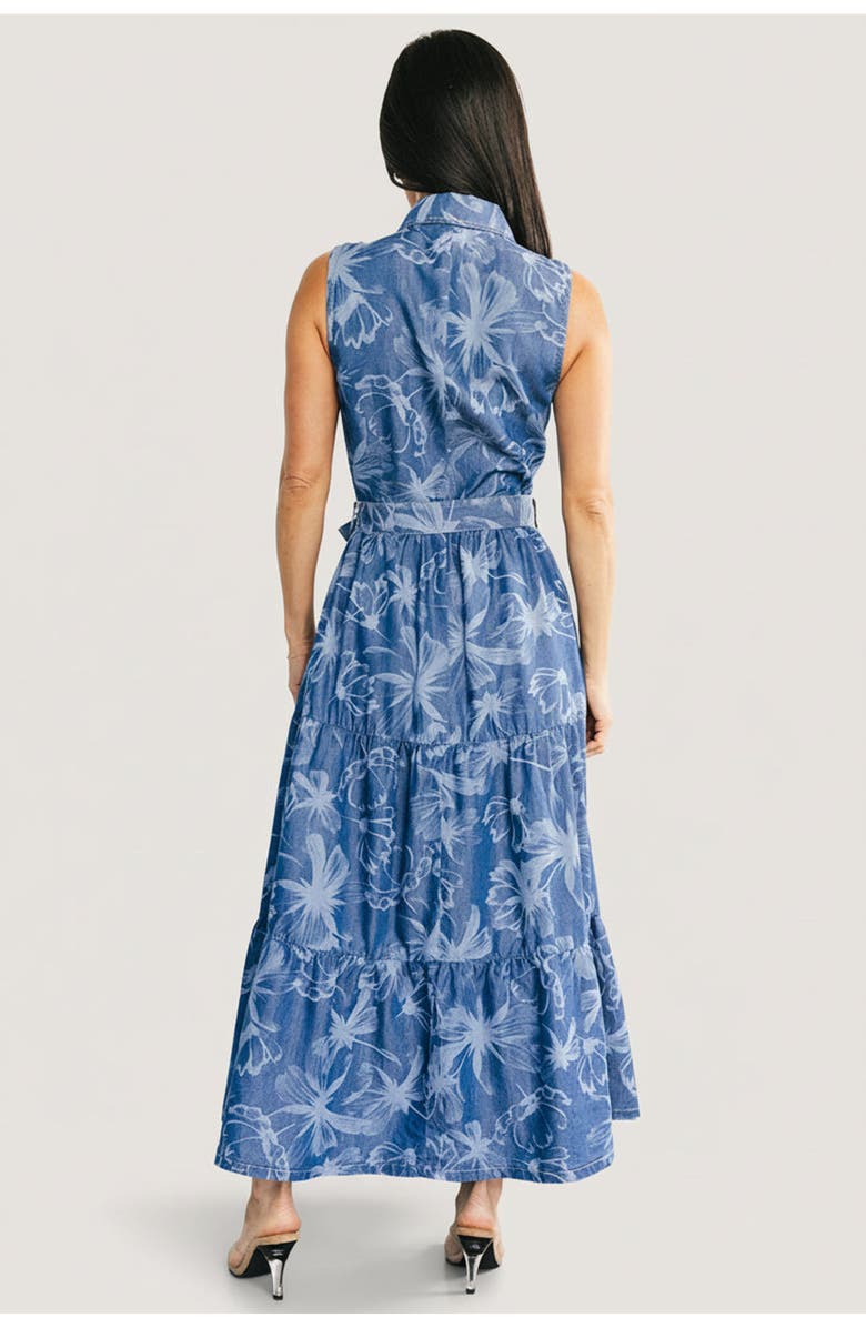 Baltic Børn Rocío Soft Denim Dress, Alternate, color, Blue Print