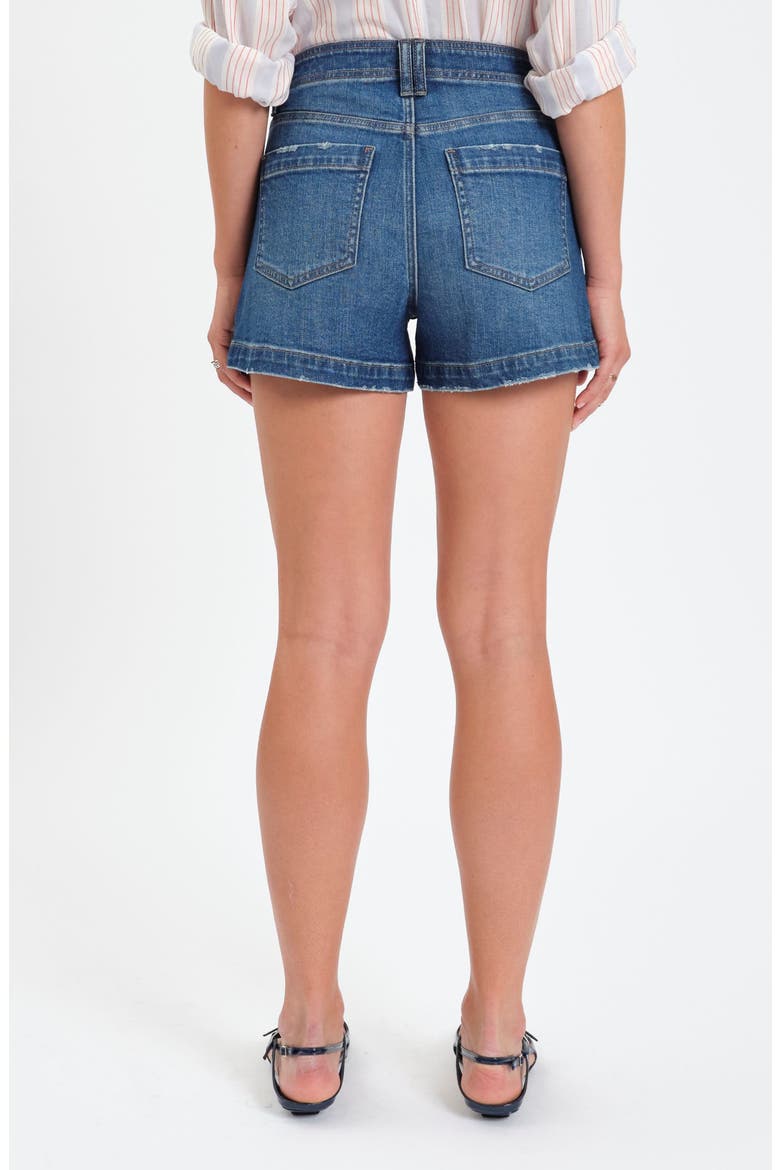 Valley Girl High Waist Denim Shorts, Alternate, color, MANHATTAN