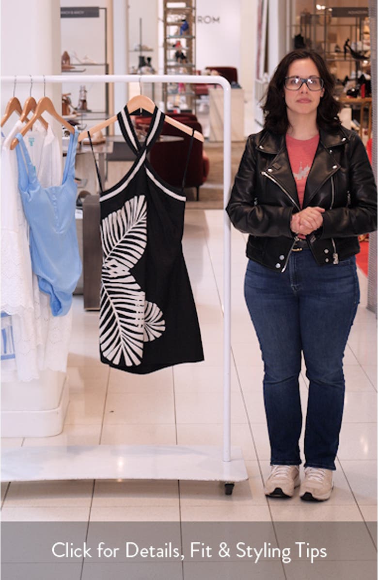 Adore Halter Linen Blend Minidress, sales video thumbnail