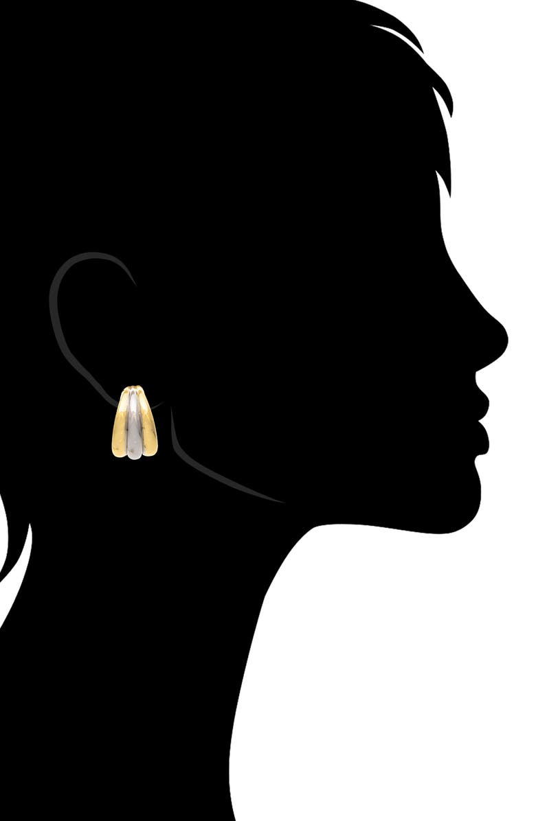 RIVKA FRIEDMAN Two Tone Hoop Earrings, Alternate, color, Two Tone