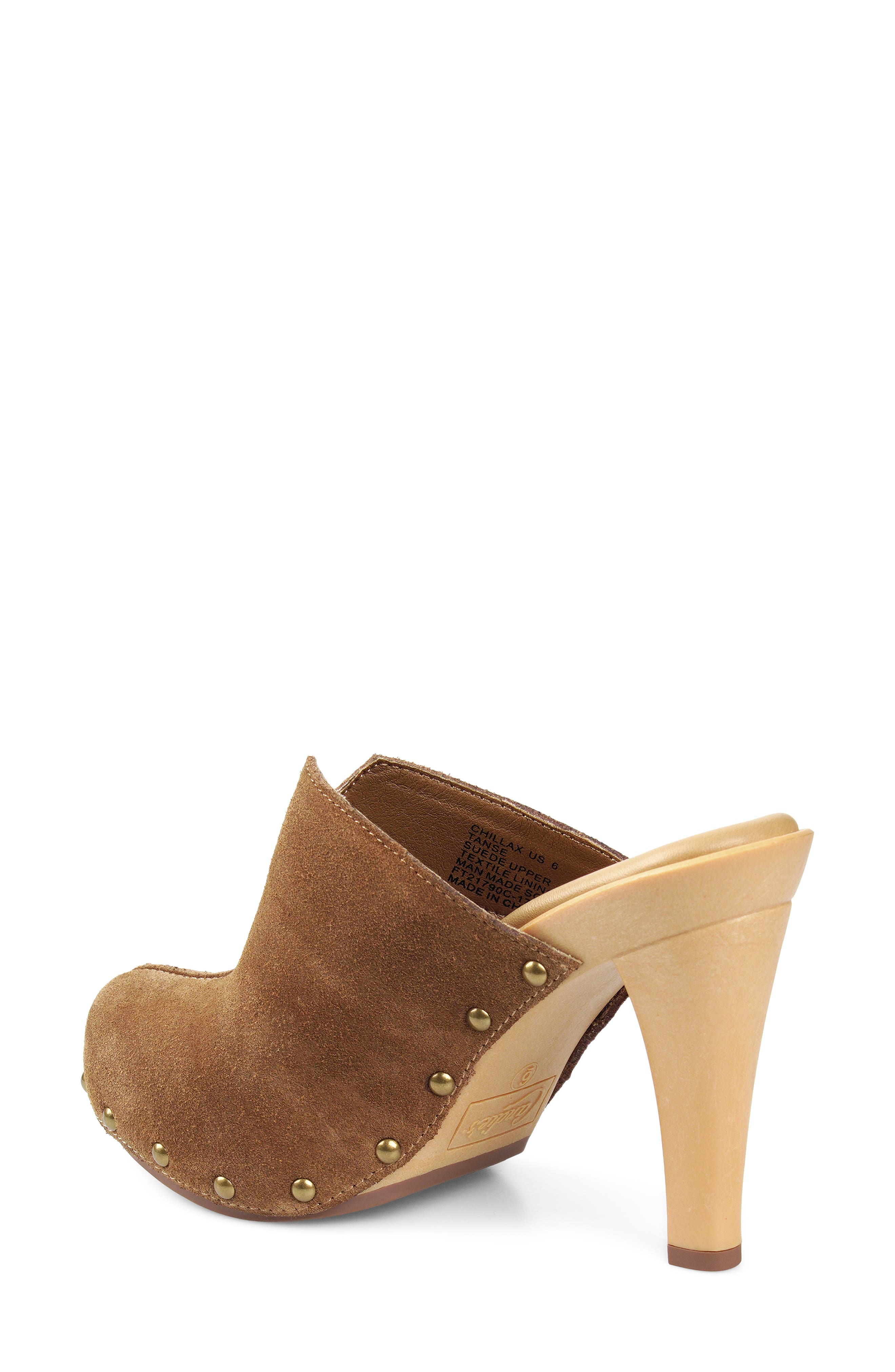 Chillax Clog, Alternate, color, TAN SUEDE