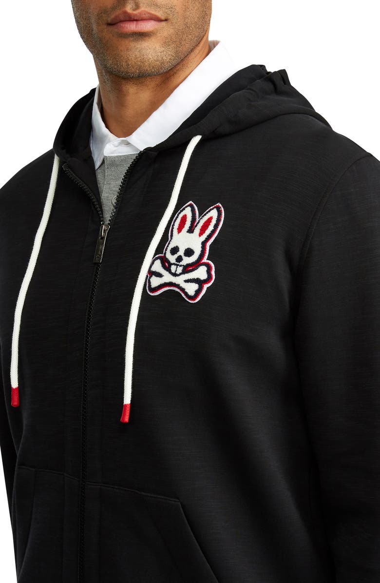Psycho Bunny Keppel Zip Hoodie, Alternate, color, 