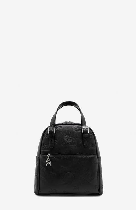Cavalo Lusitano 548 Embossed Leather Backpack