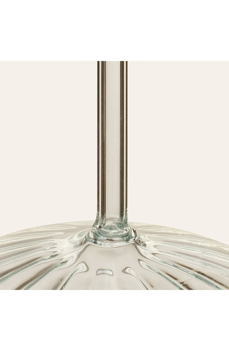 Zsa Zsa Zsu Henan Borosilicate Glass Candlestick 3 Pcs Set, Alternate, color, White