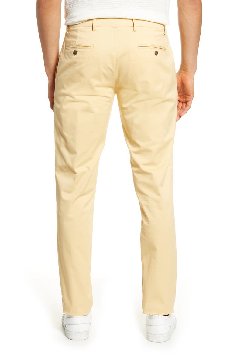 Connor Slim Fit Stretch Cotton Chino Pants, Alternate, color, WASHED YELLOW
