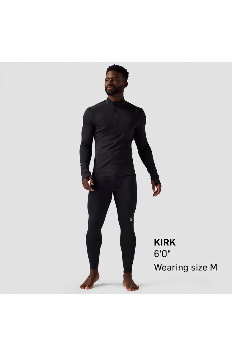 Backcountry Pines Microgrid Ultra-Lt Baselayer 1/4-Zip Top - Men's, Alternate, color, Black