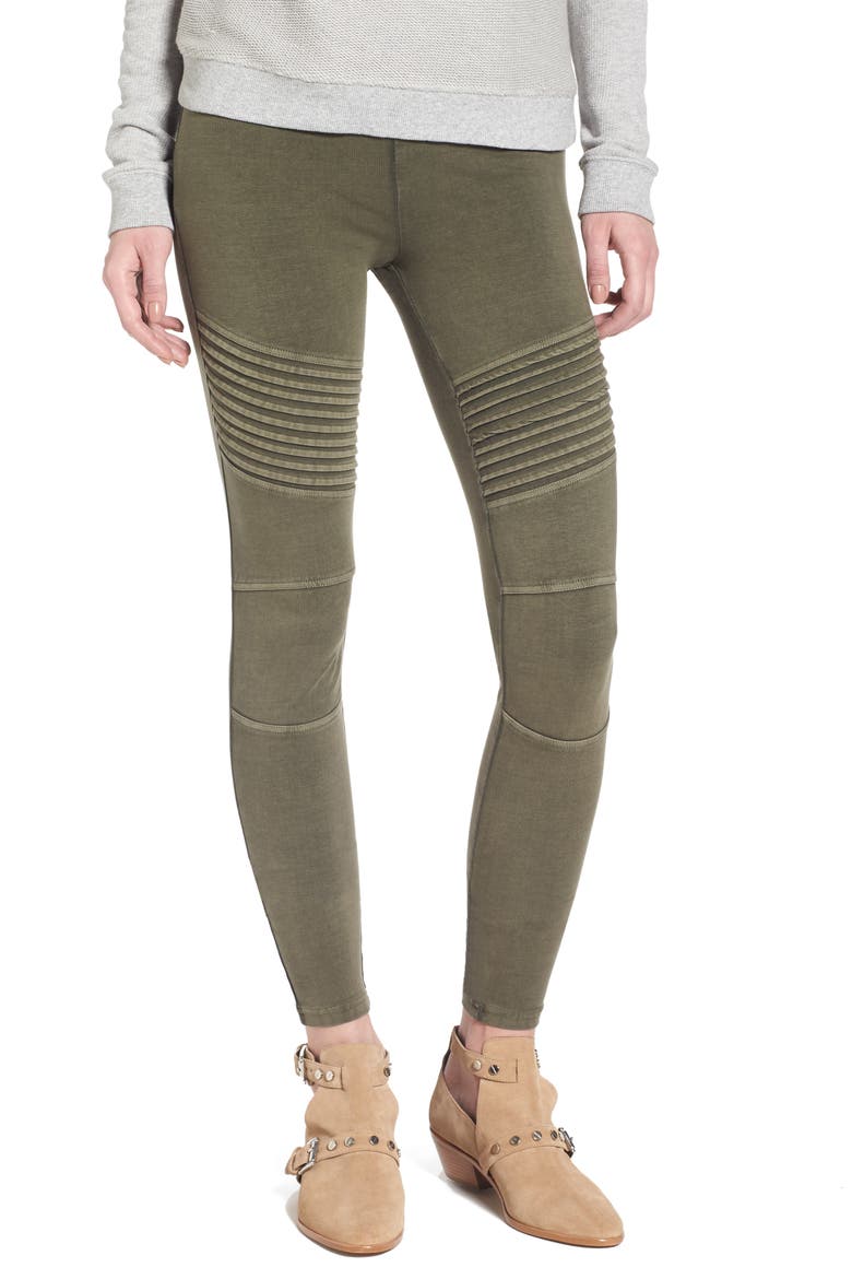 Moto Leggings, Main, color, OLIVE SARMA