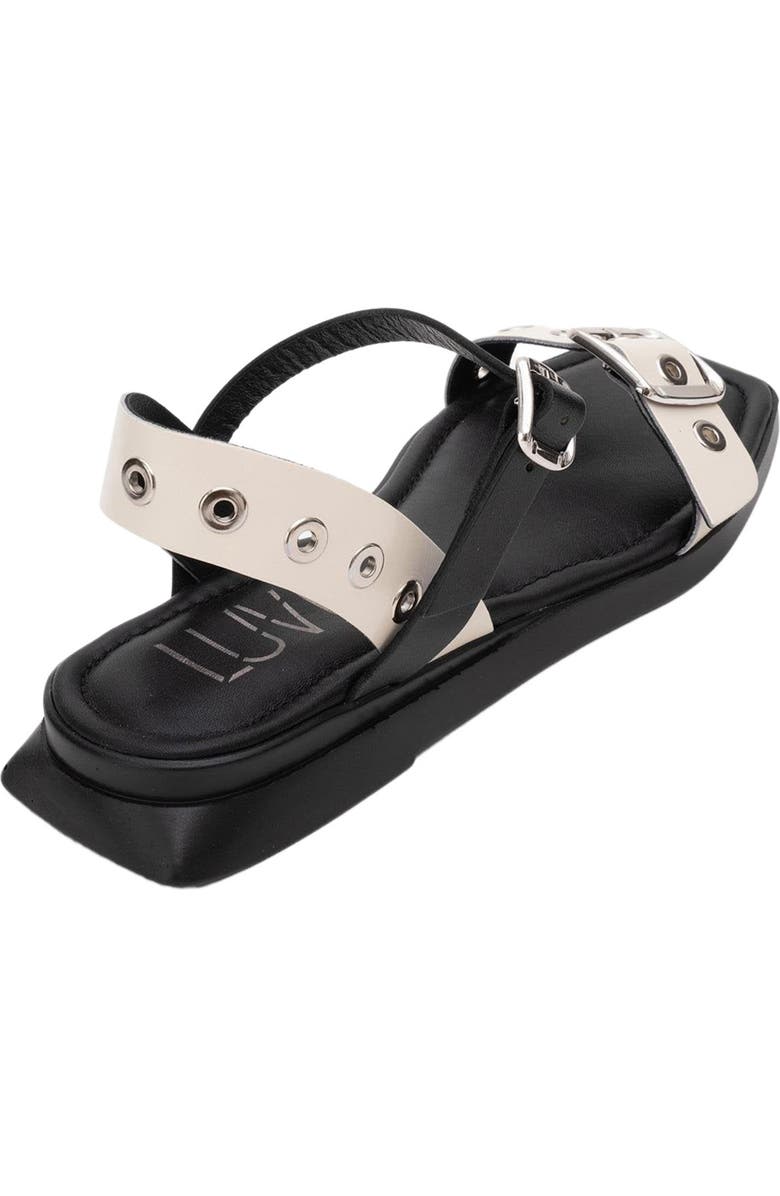 Forever & Always Shoes Mozes Leather Sandal, Alternate, color, Beige Leather