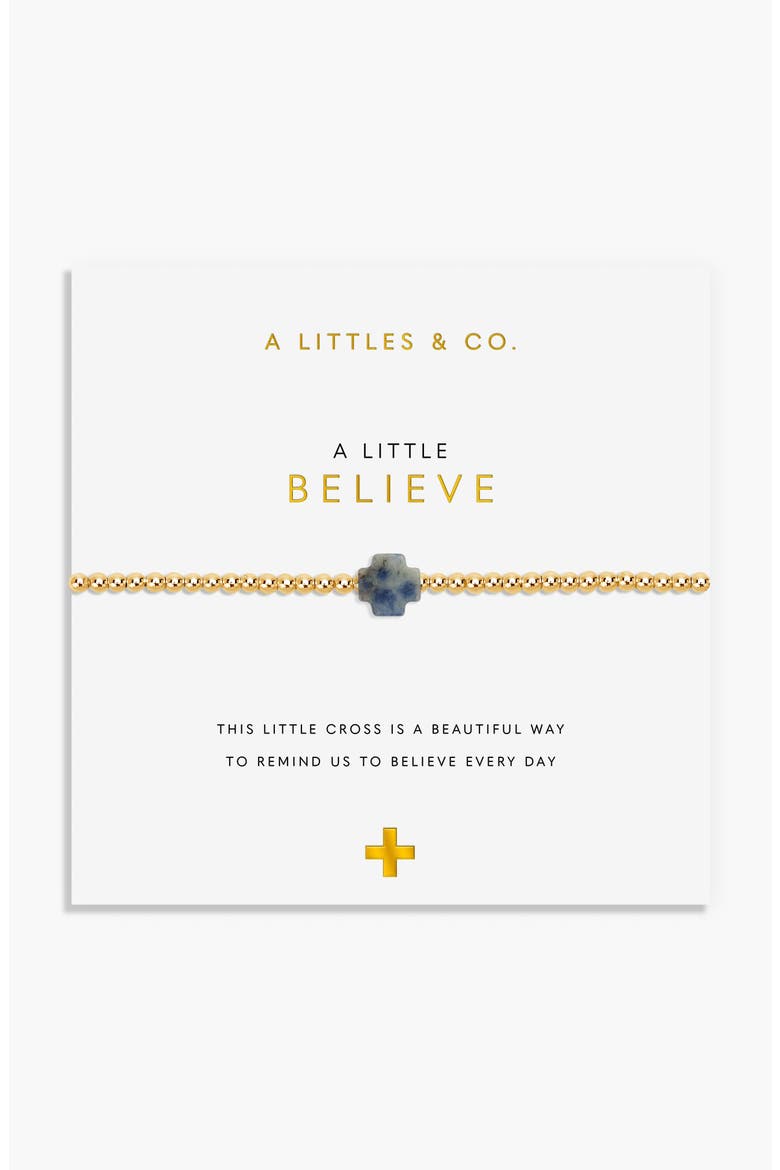 A Little 'Believe' Bracelet, Main, color, Gold-Tone Plated