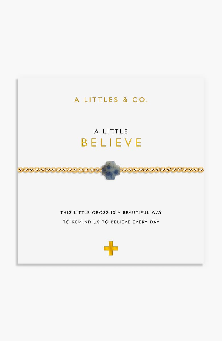 A Littles & Co. A Little 'Believe' Bracelet, Main, color, Gold-Tone Plated