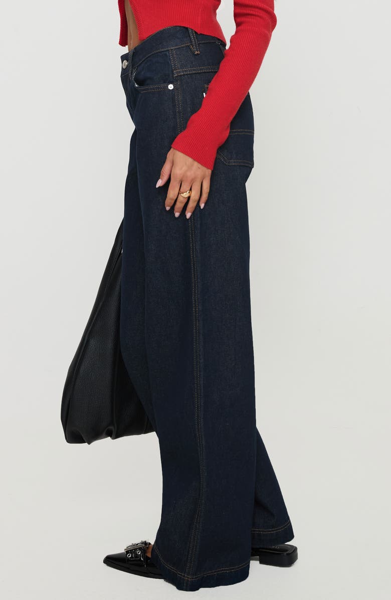 Princess Polly Jankins Low Rise Baggy Wide Leg Jeans, Alternate, color, 