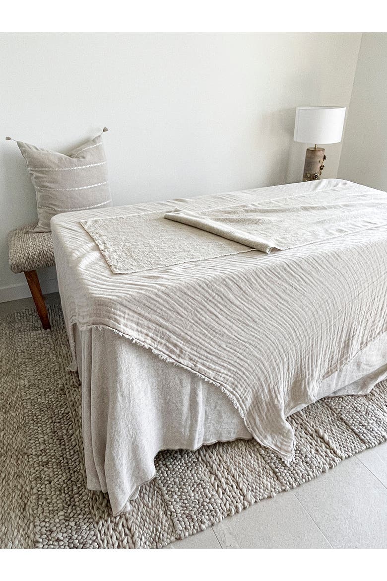 So Soft Linen Table Runner, Alternate, color, Navy Blue