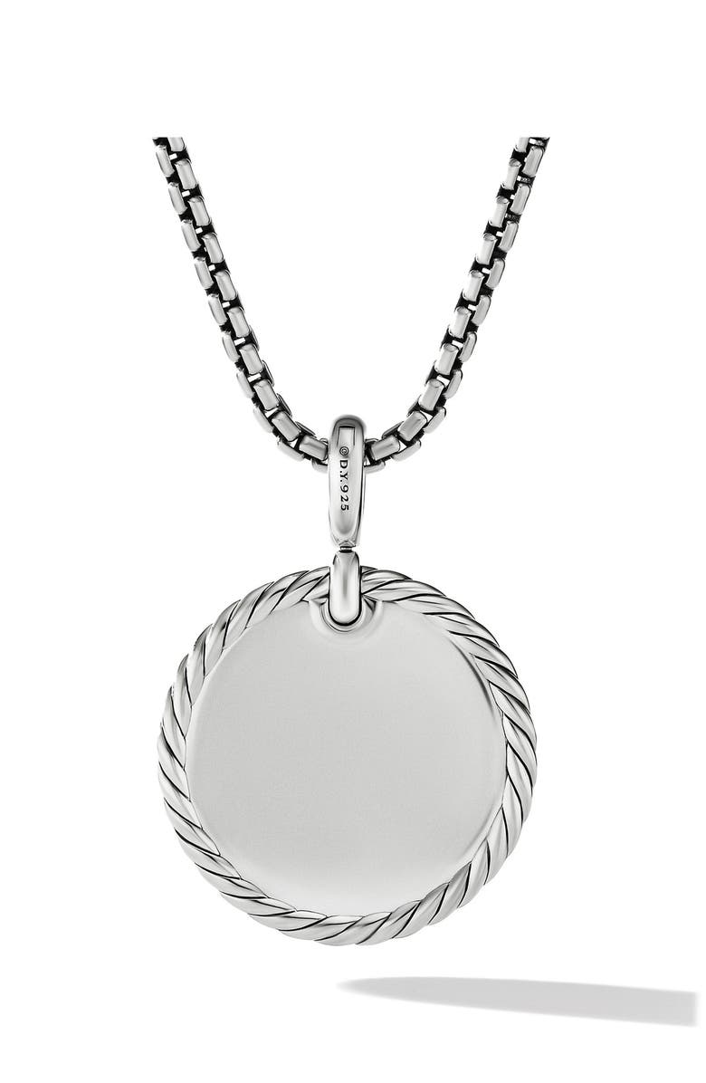 David Yurman Elements<sup>®</sup> Disc Pendant with Pavé Diamonds, Alternate, color, 