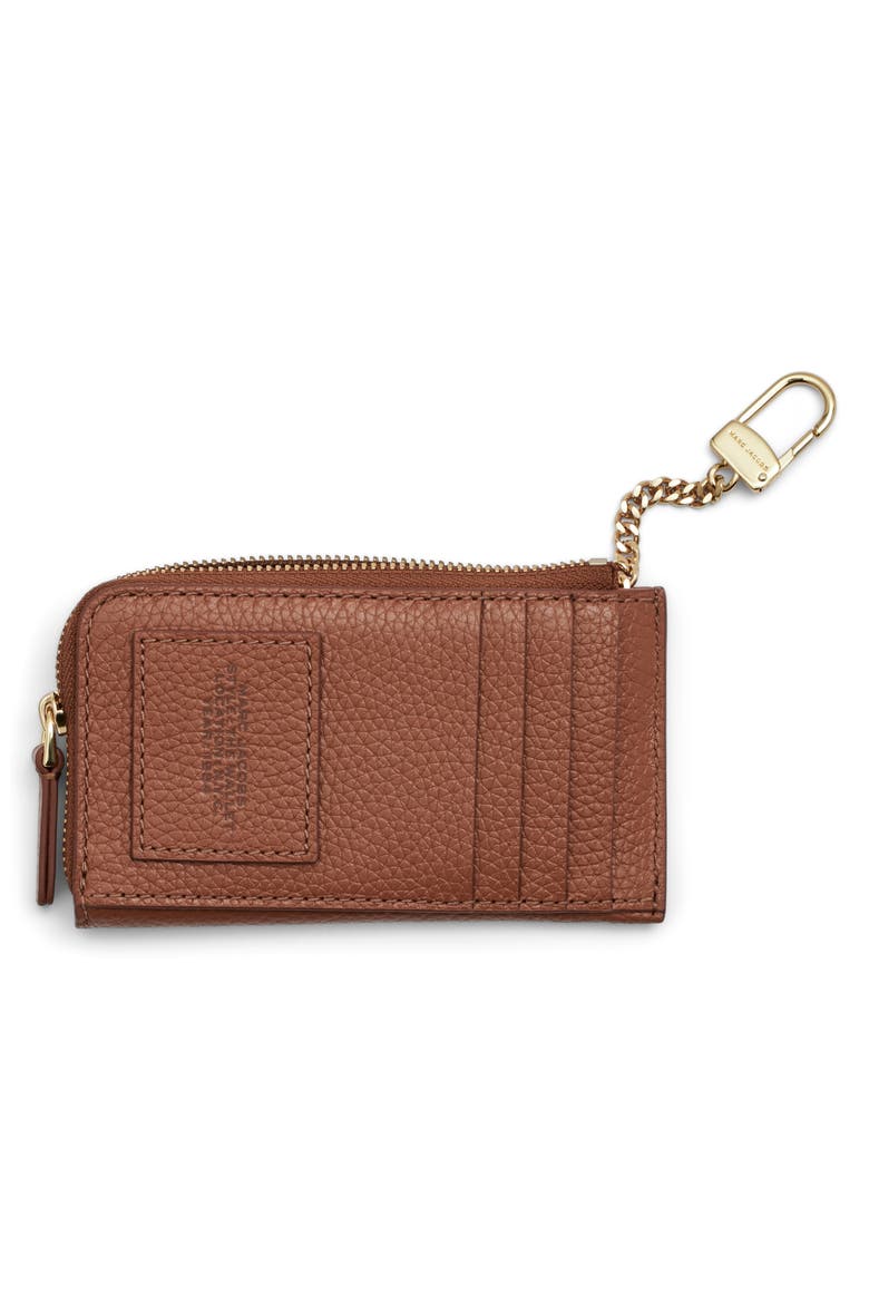 The Top Zip Multi Leather Wallet, Alternate, color, ARGAN OIL
