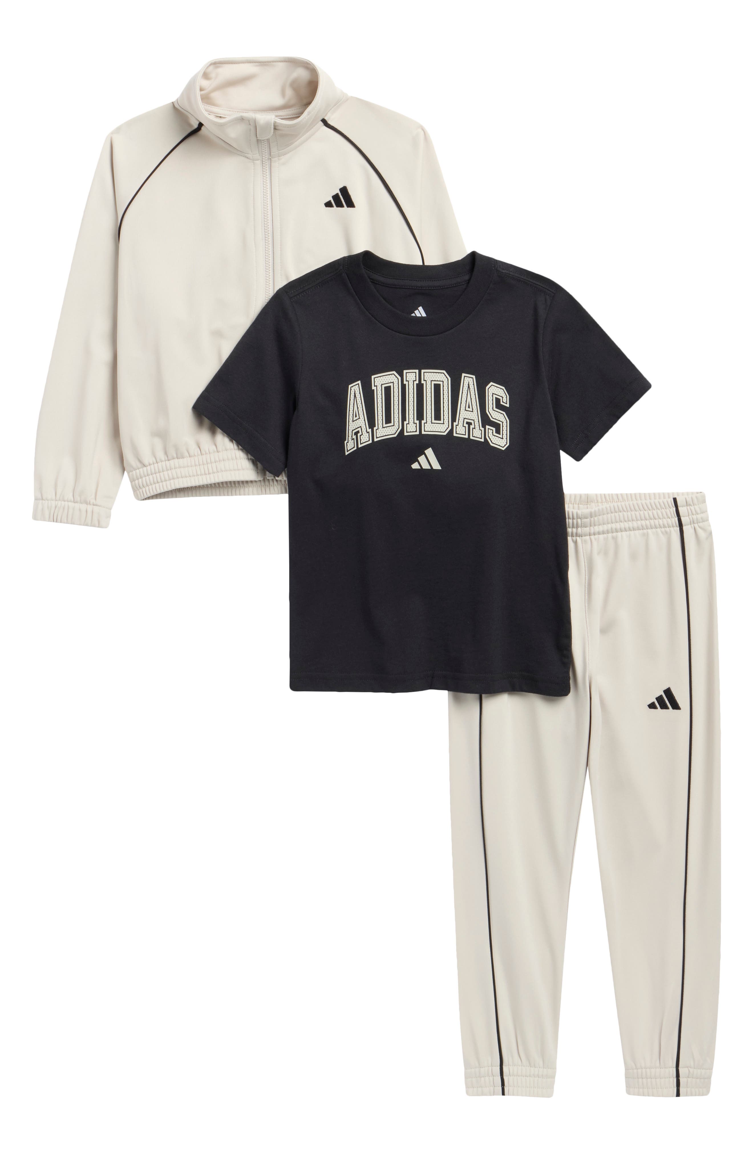 Kids' 3-Piece Tricot Jacket, Track Pants & T-Shirt Set