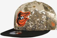 New Era Men's New Era Camo Baltimore Orioles Realtree Orange Pop 9FIFTY Snapback Hat