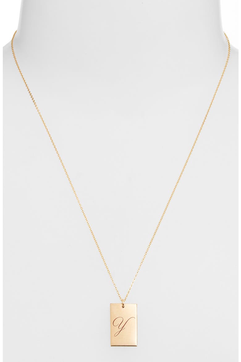 Stella Initial Pendant Necklace, Alternate, color, GOLD / Y