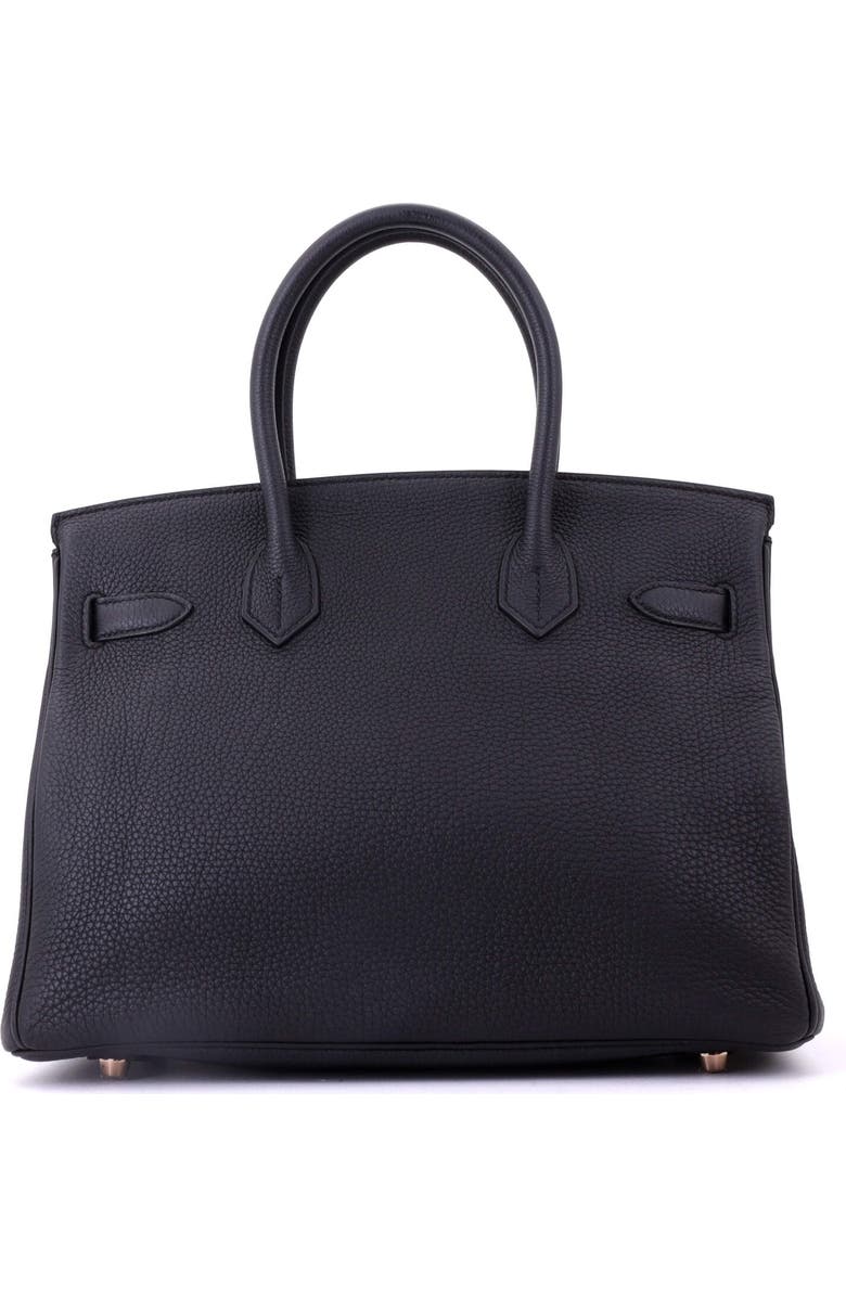 Pre-Owned Hermes Birkin Handbag Black Togo with Rose Gold Hardware 30, Alternate, color, Noir