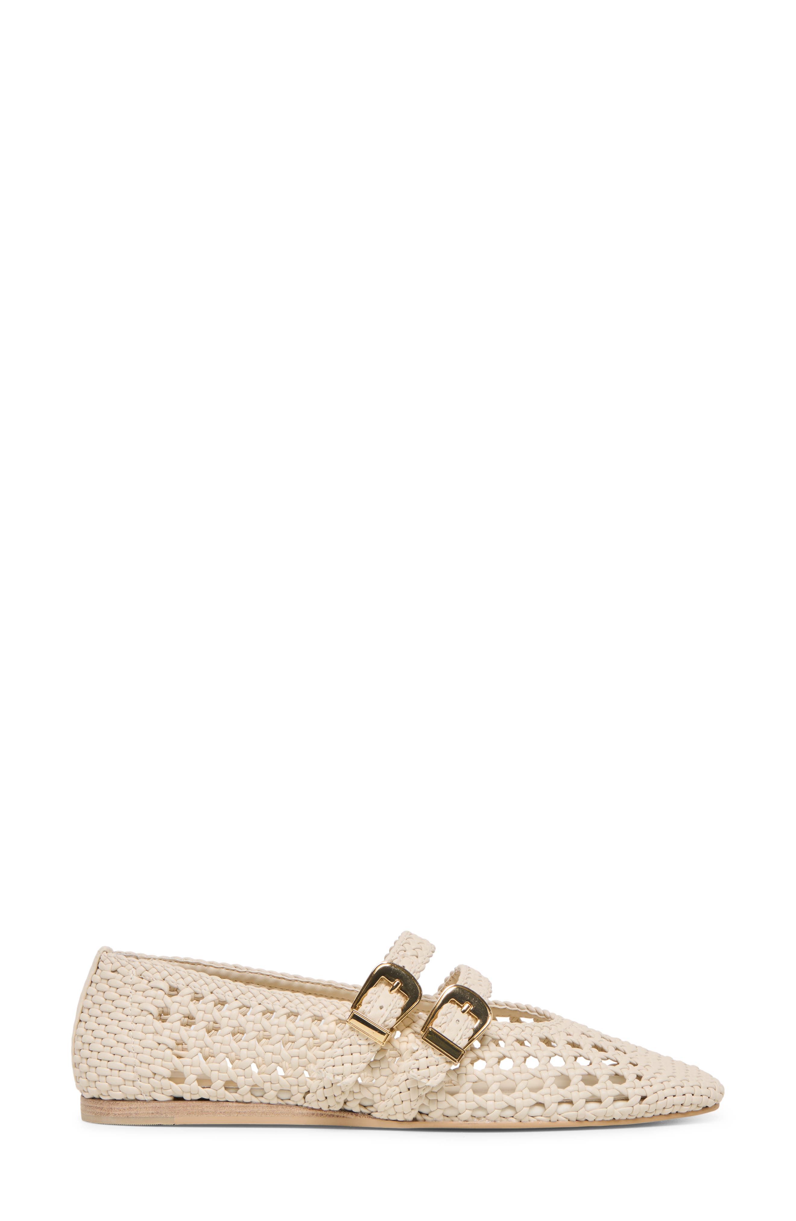Baylee Woven Mary Jane Flat, Alternate, color, CREME STELLA