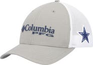Columbia Men's Columbia Gray/White Dallas Cowboys PFG Ball Flex Hat