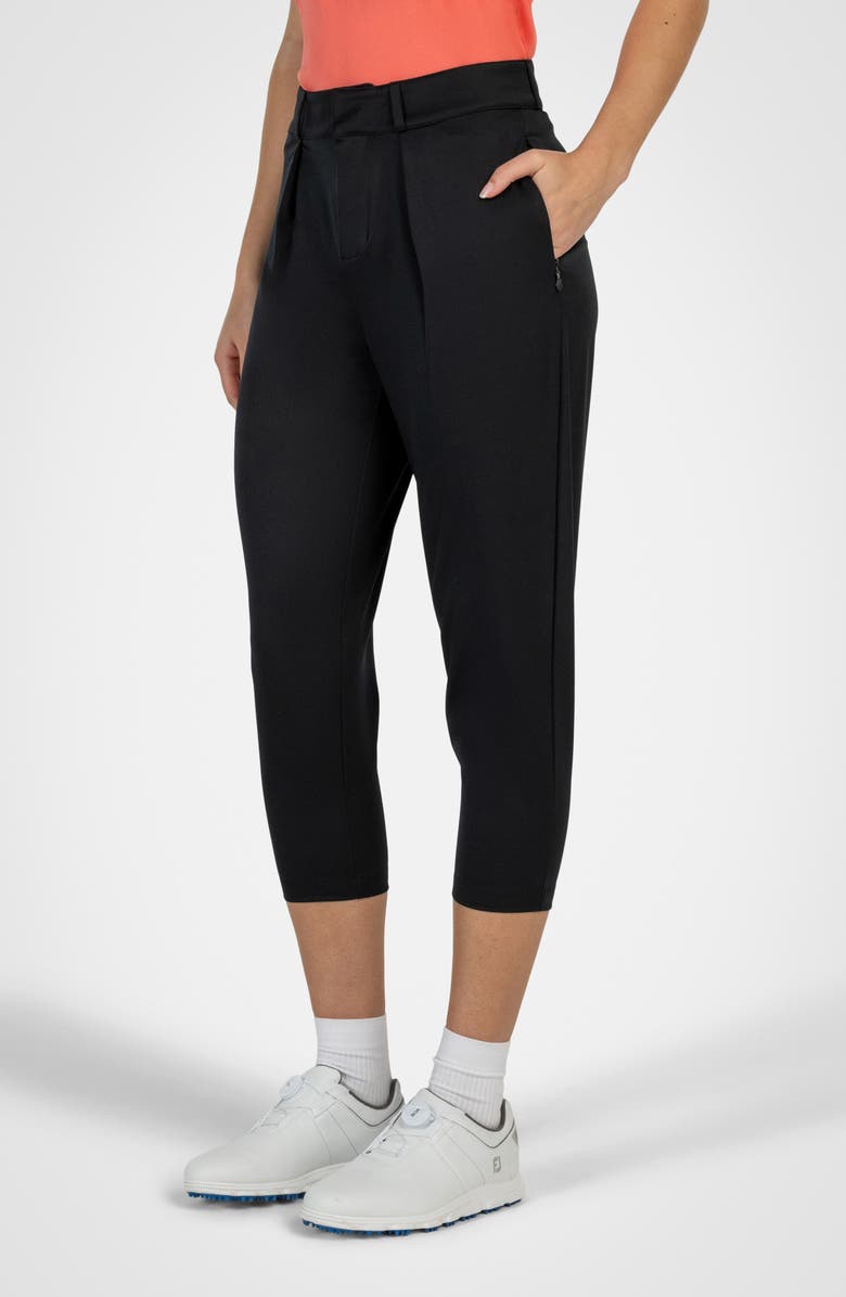 Golf Linx 18 Courseluxe Performance Cropped Pants, Alternate, color, Black