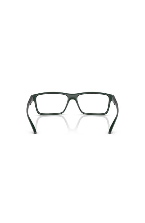 Arnette 56mm Rectangle Optical Glasses In Green