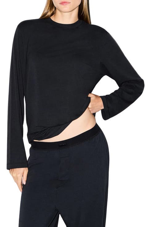 Boyfriend Long Sleeve T-Shirt (Regular & Plus)