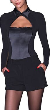 Fleur Du Mal Tuxedo Shorts