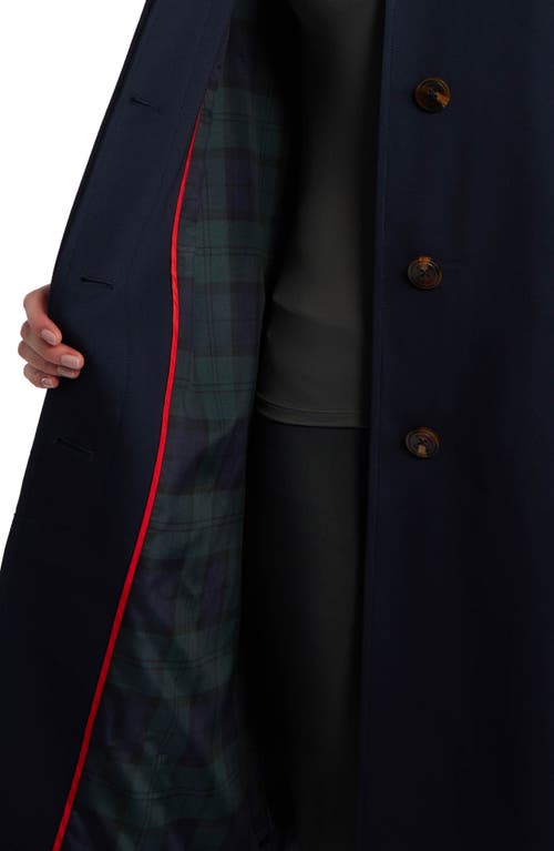 Hunter Women's Belted Water-repellent Trench Coat In Navy