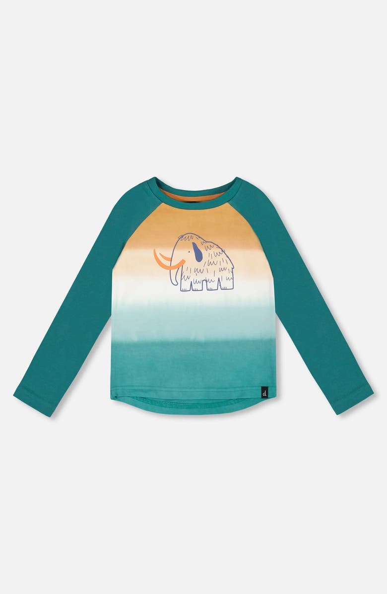 Deux par Deux Organic Cotton Jersey Raglan Sleeve T-Shirt, Main, color,