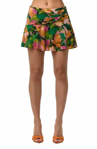 Ruffle Chiffon Miniskirt