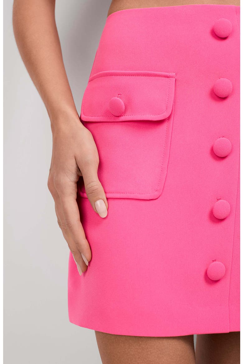 Medici Tailored Mini Skirt, Alternate, color, Magenta Milano