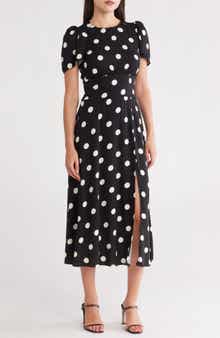 AFRM LOS ANGELES AFRM Jamie Print Open Back Short Sleeve Dress