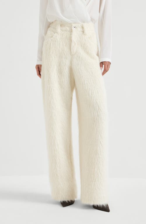 Brunello Cucinelli Loose Barrel Trousers In Brown