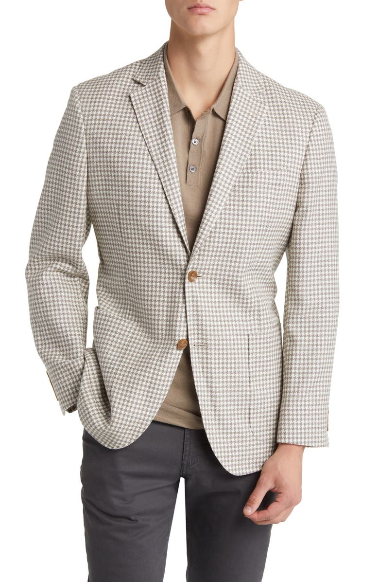 Nordstrom Houndstooth Wool Blend Sport Coat, Alternate, color, 