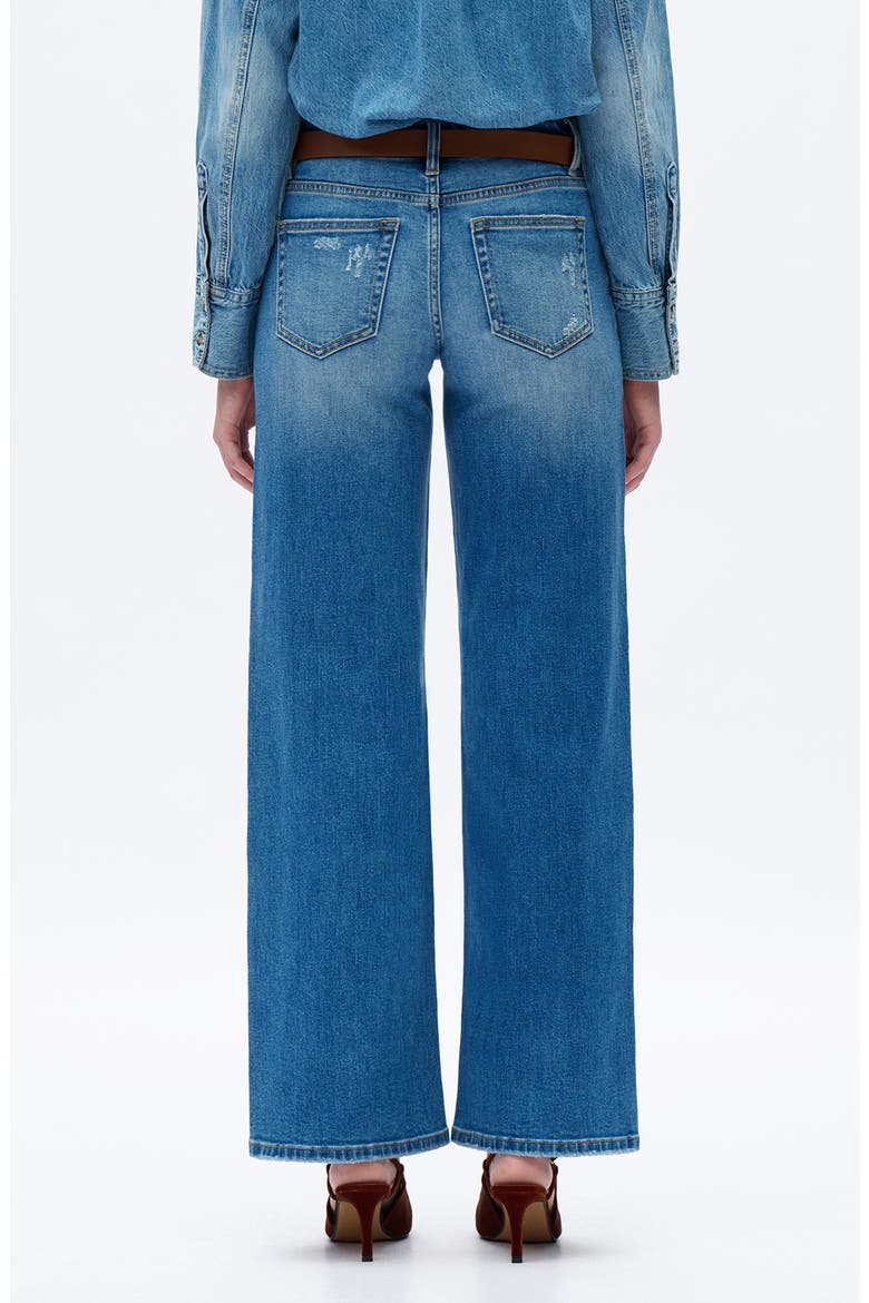 Low Rise Wide Leg Jeans, Alternate, color, MEDIUM BLUE