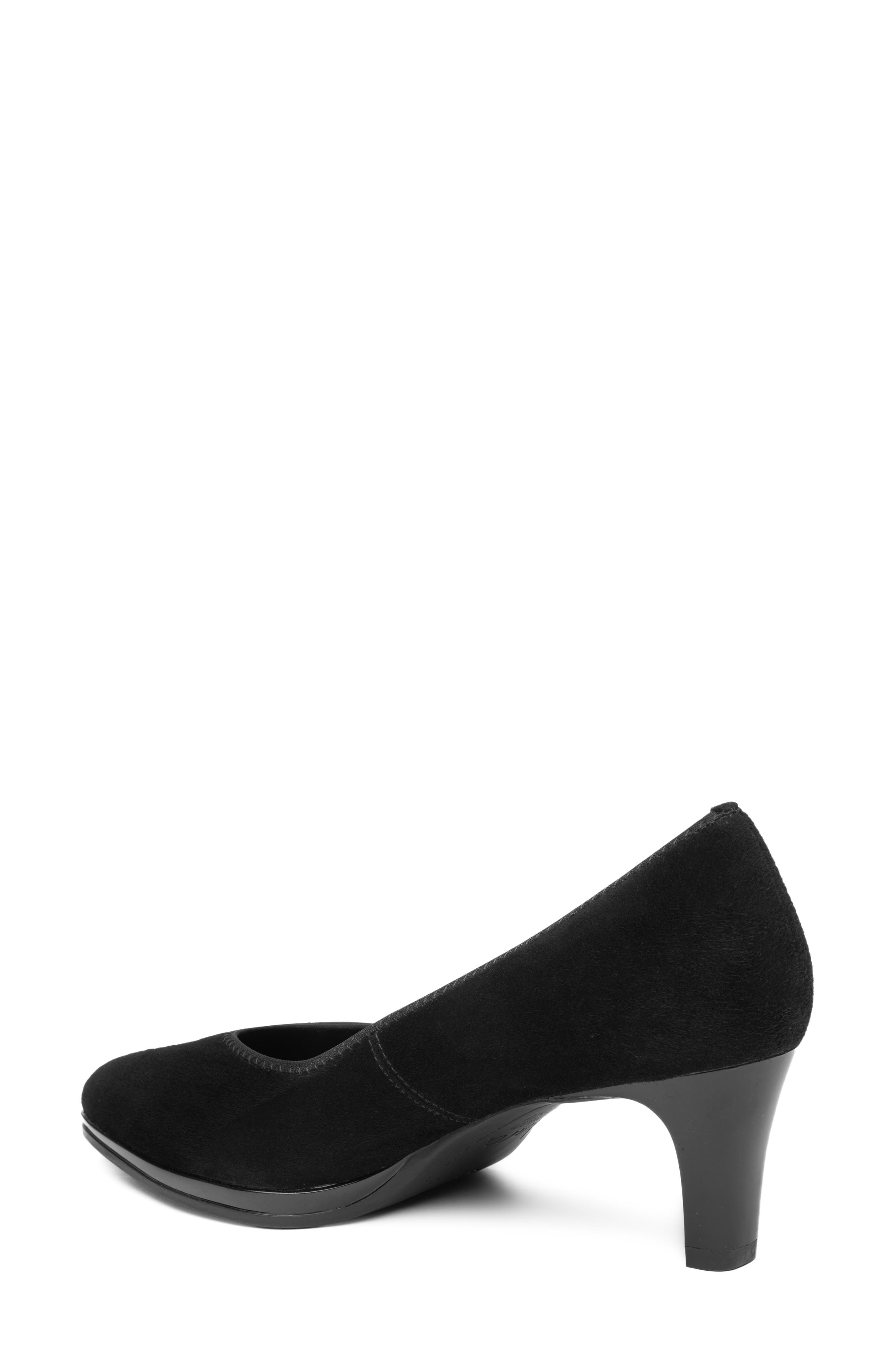Amaryllis Leather Pump, Alternate, color, BLACK