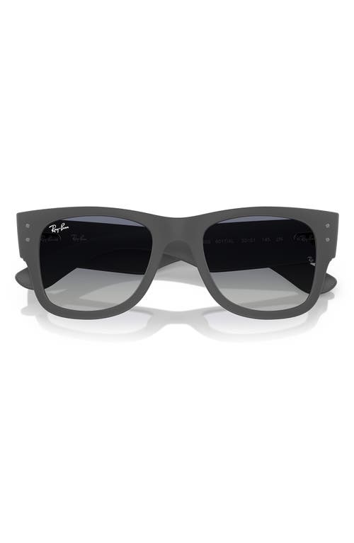 Ray Ban Ray-ban Mega Wayfarer Liteforce 52mm Gradient Square Sunglasses In Blue Grey