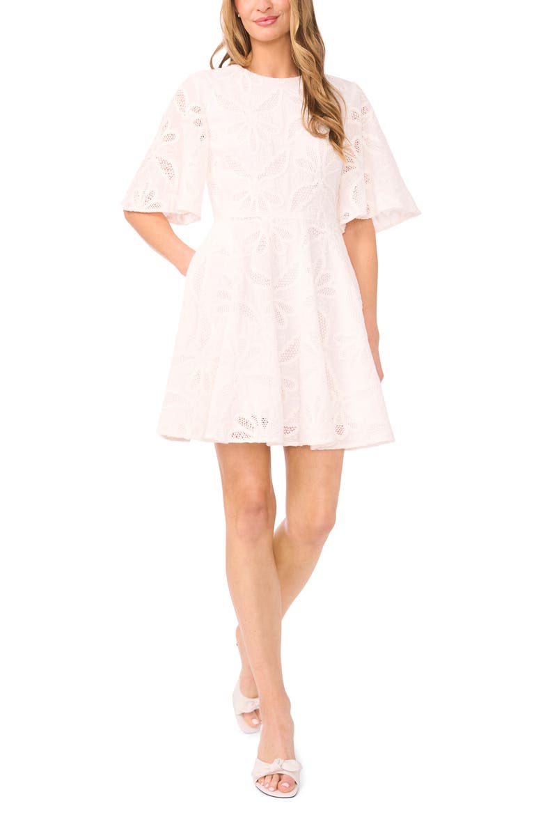 Lori Lace Minidress, Main, color, ULTRA WHITE