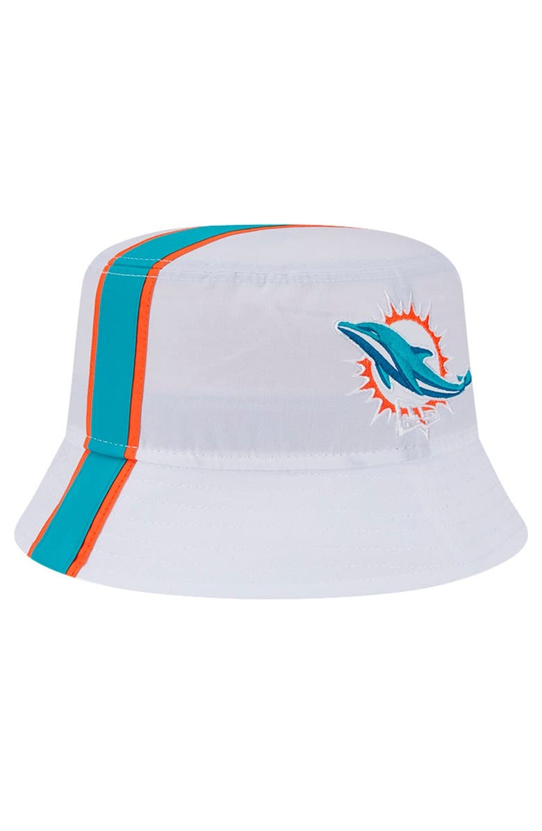 New Era Men's New Era White Miami Dolphins Helmet Bucket Hat, Alternate, color, White
