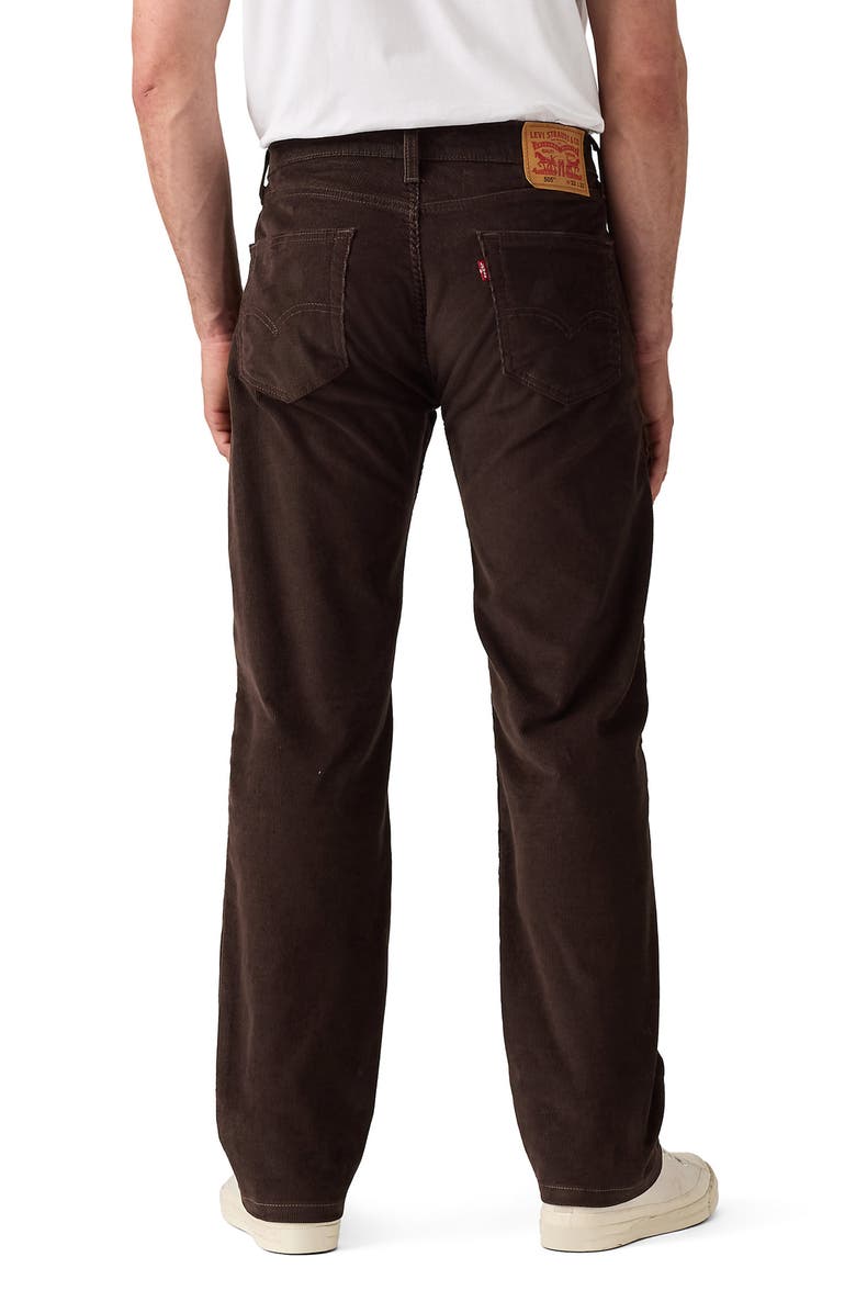 Levi's 505<sup>™</sup> Relaxed Straight Leg Corduroy Jeans, Alternate, color, Black Coffee