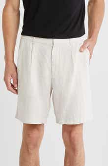rag & bone Elliot Pleated Linen Shorts