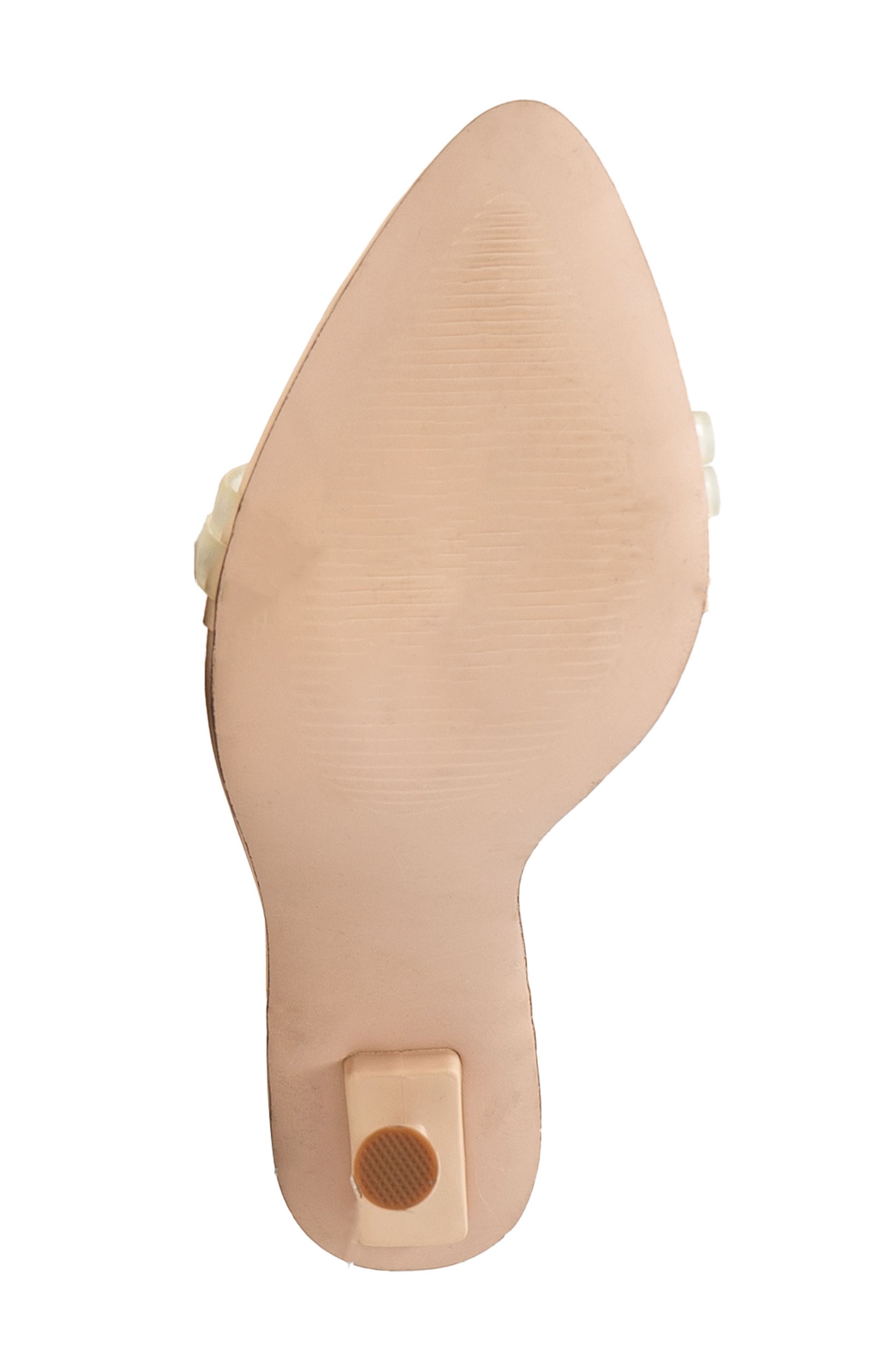 Elle Stiletto Sandal, Alternate, color, BEIGE/ CLEAR