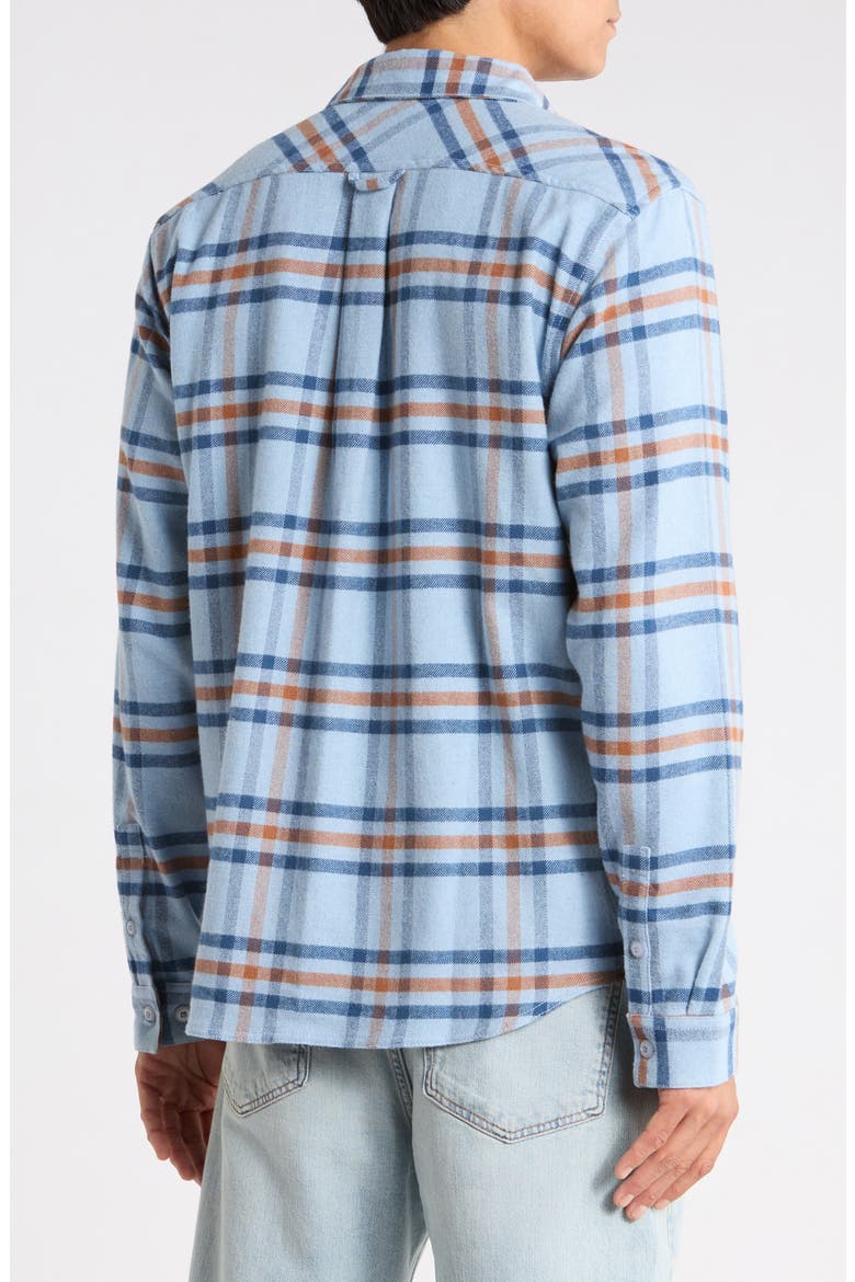 Hughes Plaid Flannel Shirt, Alternate, color, CHAMBRAY
