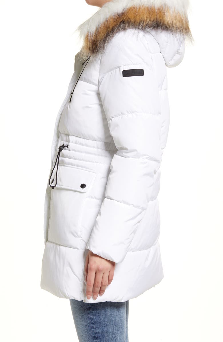 Sam Edelman Water Repellent Parka with Removable Faux Fur Trim, Alternate, color, 