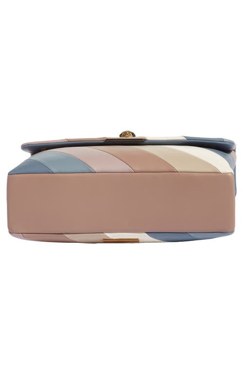 Kurt Geiger London Kensington Leather Convertible Shoulder Bag In Blue Other