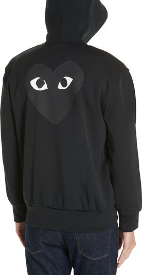 Comme des Garçons PLAY Big Black Heart Zip Hoodie | Nordstrom