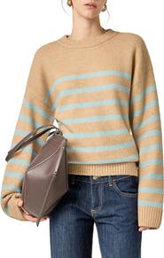 English Factory Stripe Crewneck Sweater