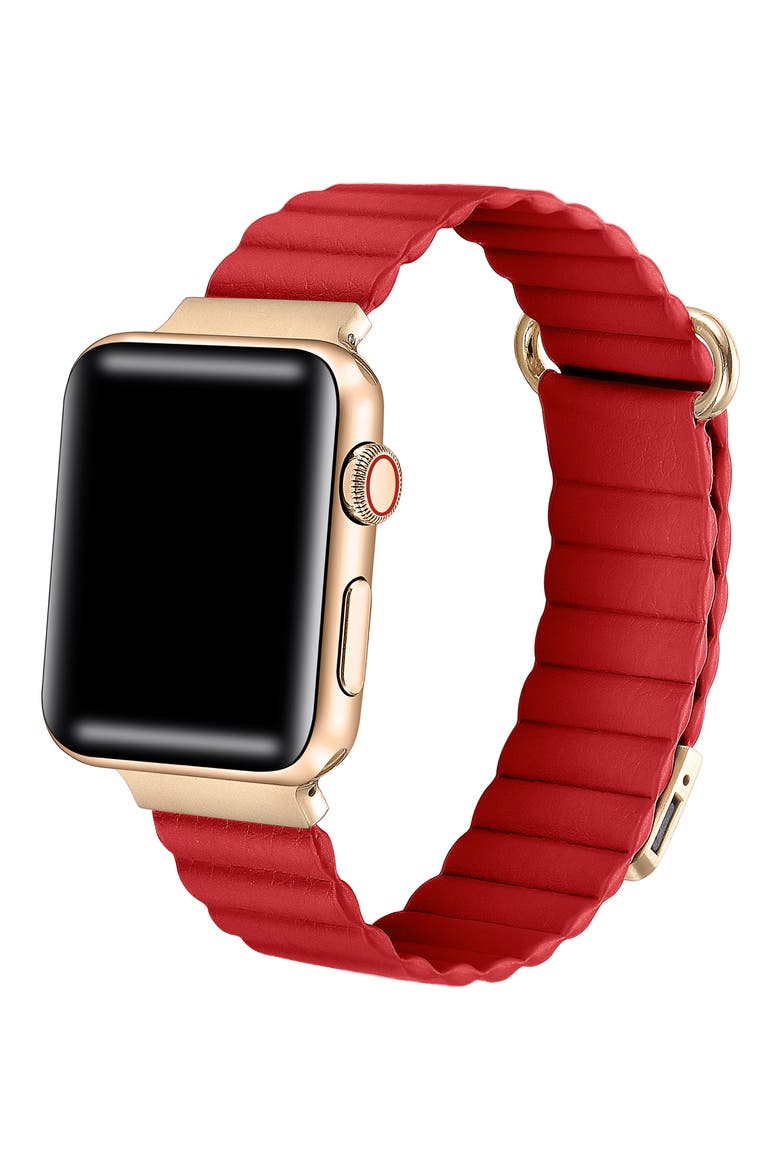 Dakota Apple Watch® Watchband, Alternate, color, RED