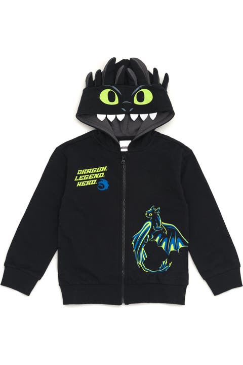 How to Train Your Dragon Toothless Fleece Zip-Up Hoodie